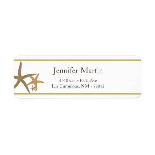 .75"x2,25" Rücksendeadresse Sandstrand (Vorne)