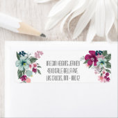 .75"x2.25" Unternehmensadressen - Tropische Blume (Insitu)