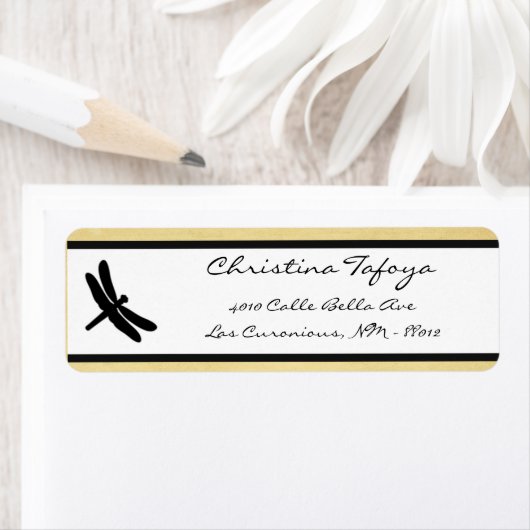 .75" x 2,25" Rücksendeadresse Cattail/Dragonfly Si (Insitu)