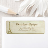 .75" x 2,25" Rücksendeadresse Vintag Paris (Insitu)