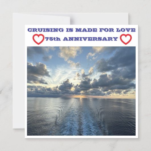 75th ANNIVERSARY CRUISE DOOR MAGNET (Vorderseite)