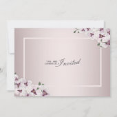 75th Anniversary Graceful Orchid Then And Now Einladung (Rückseite)