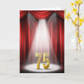 75th Anniversary Spotlight Gratulationen Karte (Gelbe Blume)