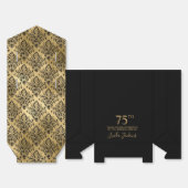 75th Birthday Gold Damask Thank You  Geschenkschachtel (Ungefaltet)