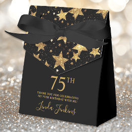 75th Birthday Gold Stars Thank You  Geschenkschachtel