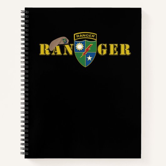 75th Ranger Regiment Notizblock (Vorderseite)