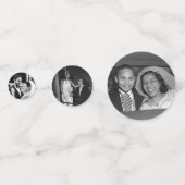 75th Wedding Anniversary Party Decor Custom Photo Konfetti (Vorderseiten)