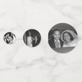 75th Wedding Anniversary Party Decor Custom Photo Konfetti (Rückseiten)