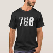 760 Area Code Oceanside CA Mobile Telephone Area C T-Shirt (Vorderseite)