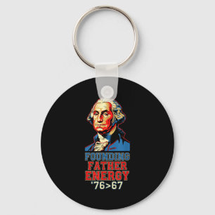 76 67 George Washington Gründungsvater Geschichte Schlüsselanhänger