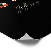 76 > 67 Jefferson Six Seven Meme für Gen Alpha  Poster (Ecke)