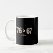 76 67 Thomas Jefferson Sechs Sieben 6 7 Meme Gen A Kaffeetasse (Links)