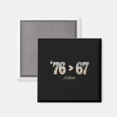76 67 Thomas Jefferson Sechs Sieben 6 7 Meme Gen A Magnet (Vorderseite/Rückseite)