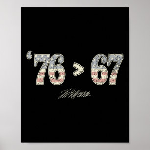 76 67 Thomas Jefferson Sechs Sieben 6 7 Meme Gen A Poster