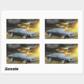 76 FireChicken Tribute Design Toolbox Rechteckiger Aufkleber (Blatt)
