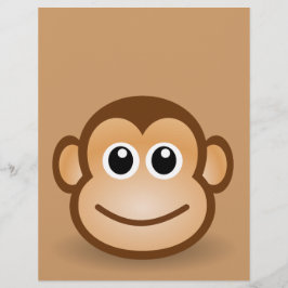 76-frei-Niedlich-Cartoon-Affe-Clipart-Illustration Flyer
