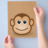 76-frei-Niedlich-Cartoon-Affe-Clipart-Illustration Flyer (Hand)