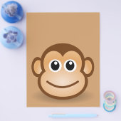 76-frei-Niedlich-Cartoon-Affe-Clipart-Illustration Flyer (Einzeln)
