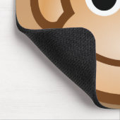 76-frei-Niedlich-Cartoon-Affe-Clipart-Illustration Mousepad (Ecke)