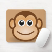 76-frei-Niedlich-Cartoon-Affe-Clipart-Illustration Mousepad (Mit Mouse)