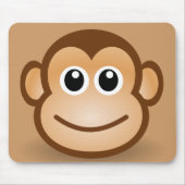 76-frei-Niedlich-Cartoon-Affe-Clipart-Illustration Mousepad (Vorne)