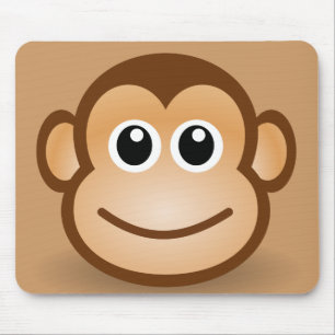 76-frei-Niedlich-Cartoon-Affe-Clipart-Illustration Mousepad