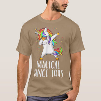76. Geburtstag, Einhorndab, Magisch seit 1945 T-Shirt