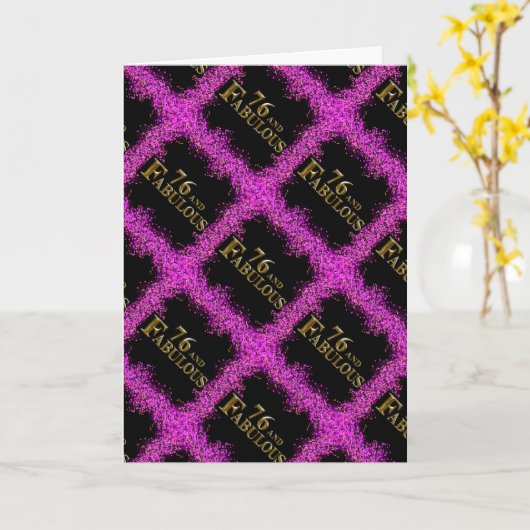 76. Geburtstag Karte (Gelbe Blume)