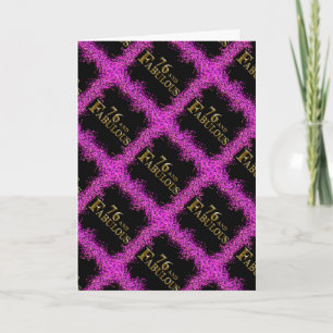 76. Geburtstag Karte