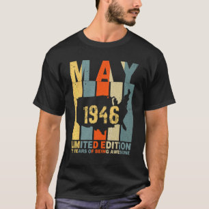 76. Geburtstag Mai 1946 76 Jahre Phantastisch T-Shirt