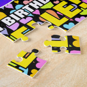 76. Geburtstag — Spaß, Liebende Herzformen + "76" Puzzle (Seite)