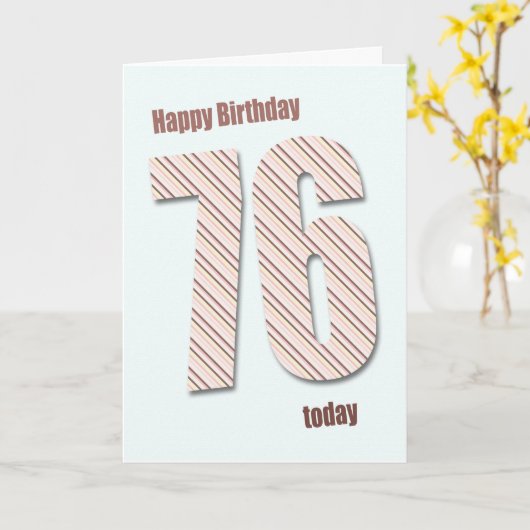 76. Geburtstagkarte Karte (Gelbe Blume)