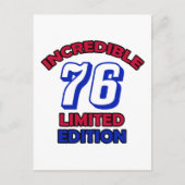 76. Geburtstags-Entwurf Postkarte (Vorderseite)
