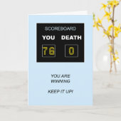 76. Geburtstagsanzeiger Karte (Gelbe Blume)