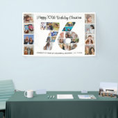 76. Geburtstagsfeier Nummer 76 Fotocollage Banner (Messeveranstaltung)