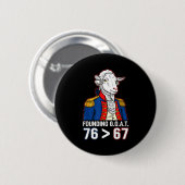 76 Größer Als 67 George Washington Geschichte Spaß Button (Vorne & Hinten)