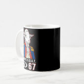 76 Größer Als 67 George Washington Geschichte Spaß Kaffeetasse (Vorderseite Links)