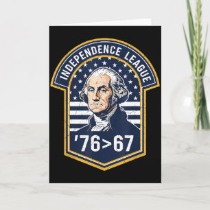 76 Größer als 67 George Washington Geschichte Spaß Karte