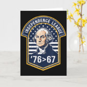 76 Größer als 67 George Washington Geschichte Spaß Karte (Gelbe Blume)