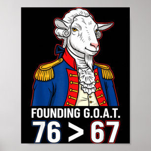 76 Größer Als 67 George Washington Geschichte Spaß Poster