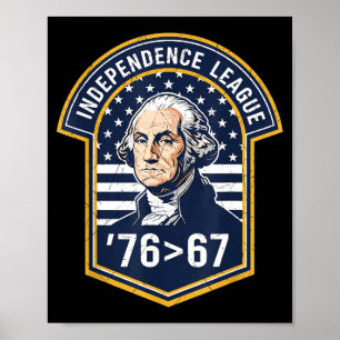 76 Größer Als 67 George Washington Geschichte Spaß Poster