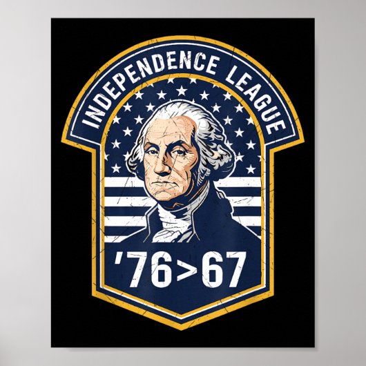 76 Größer Als 67 George Washington Geschichte Spaß Poster (Vorne)