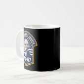 76 Größer als 67 George Washington Geschichts-Spaß Kaffeetasse (Vorderseite Links)