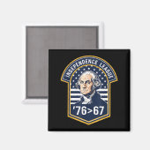 76 Größer als 67 George Washington History Fun M Magnet (Vorderseite/Rückseite)