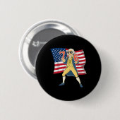 76 Größer als 67 Lustiges Meme Thomas Jefferson US Button (Vorne & Hinten)