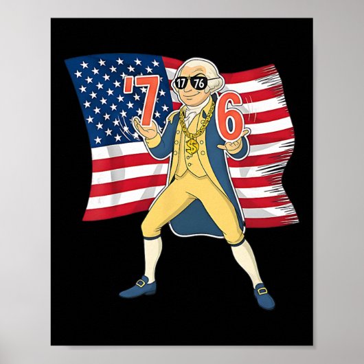 76 Größer als 67 Lustiges Meme Thomas Jefferson US Poster (Vorne)