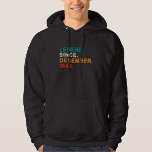 76 Jahre alt 76. Geburtstag seit Dezember Hoodie