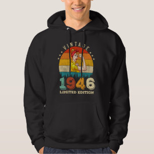 76 Jahre alte Frauen Tag 1946 Vintag 76. Geburtsta Hoodie