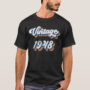 76 Jahre alte Geschenke Männer Frauen Vintag 1948 T-Shirt