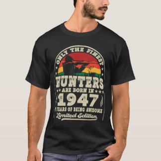 76 Jahre alte Hirschjagdjäger Vintag 1947 76. T-Shirt